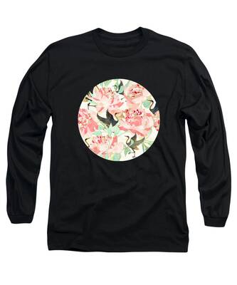 Contemporary Floral Long Sleeve T-Shirts