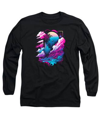 Abstract Wave Long Sleeve T-Shirts