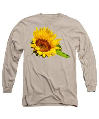 Giant Sunflower Long Sleeve T-Shirts