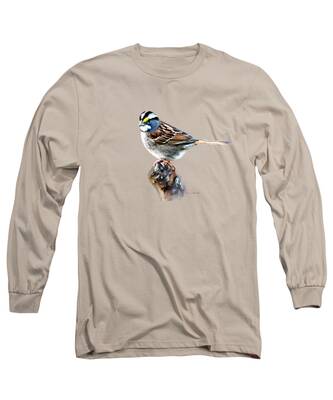 White Throated Sparrow Long Sleeve T-Shirts