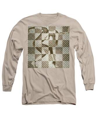 LV Polka Pattern Brown Long Sleeve T-Shirt by Ahmad Djailani - Fine Art  America