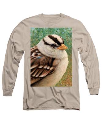 White-crowned Sparrow Long Sleeve T-Shirts
