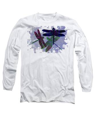 Abstract Impression Long Sleeve T-Shirts