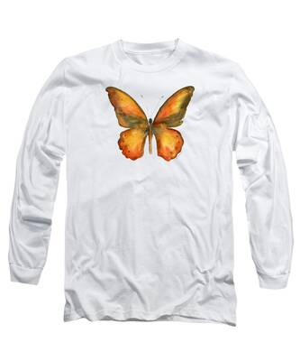 Orange And Brown Wings Long Sleeve T-Shirts