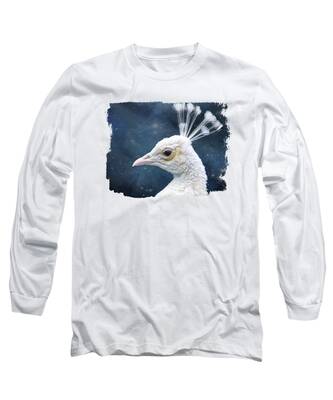 Albino Peacock Long Sleeve T-Shirts