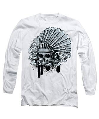 Native American Headdress Long Sleeve T-Shirts