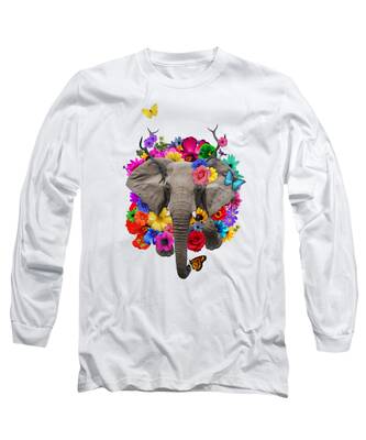 Indian Elephant Long Sleeve T-Shirts