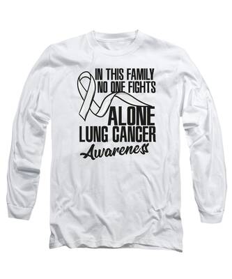 Lung Cancer Long Sleeve T-Shirts