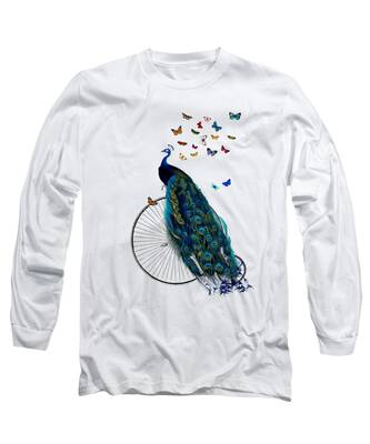 Peacock Tail Long Sleeve T-Shirts