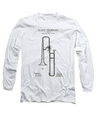Trombone Patent Long Sleeve T-Shirts