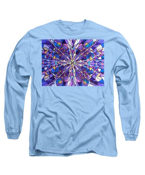 Ask Teal Long Sleeve T-Shirts