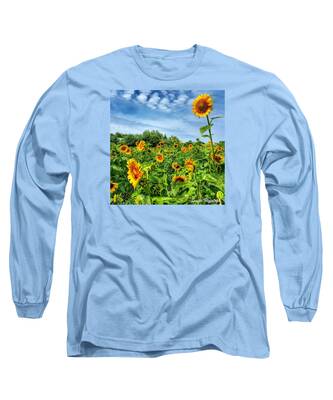 Field Of Sunflowers Long Sleeve T-Shirts