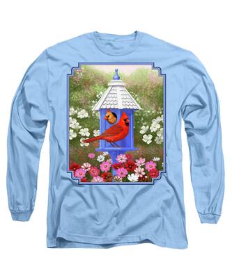 Blue Cardinal Flower Long Sleeve T-Shirts
