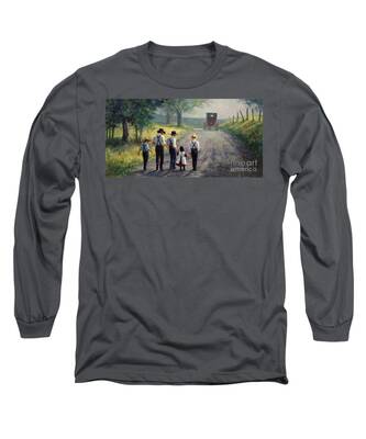 Amish Buggies Long Sleeve T-Shirts