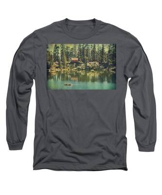 Lake Shoreline Long Sleeve T-Shirts