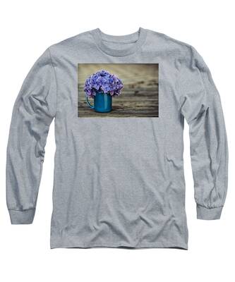 Hydrangea Macrophylla Long Sleeve T-Shirts