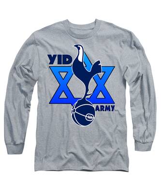Tottenham Mens Hotspur Logo Spurs T-Shirt T Shirt, Silver, XX-Large US