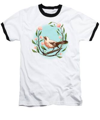 Tree Blossoms Baseball T-Shirts