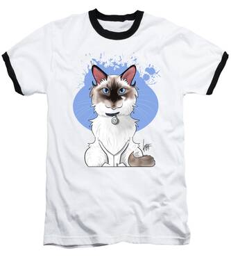 Siamese Cats Baseball T-Shirts
