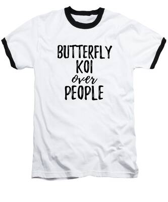 Butterfly Koi Baseball T-Shirts