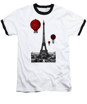 La Tour Eiffel Baseball T-Shirts