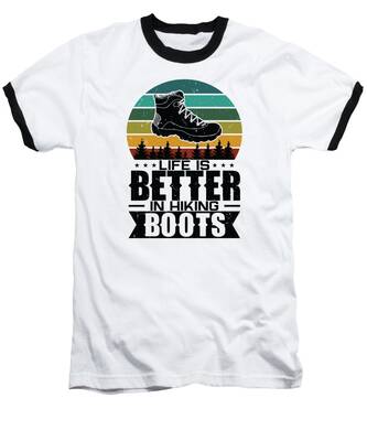 Hiking Boots Baseball T-Shirts