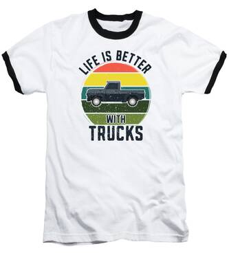 Vintage Vehicle Baseball T-Shirts