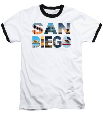 San Diego Skyline Baseball T-Shirts