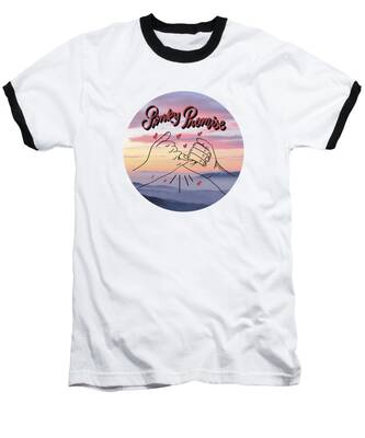 Simple Landscape Baseball T-Shirts
