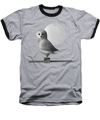 Snowy Owl Baseball T-Shirts