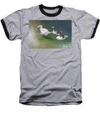 Greylag Goose Baseball T-Shirts