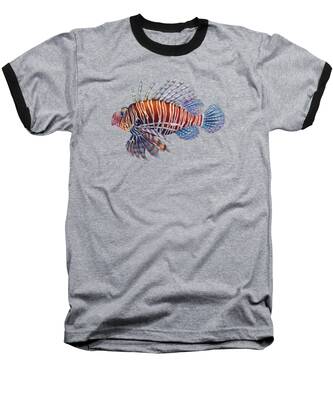 Lion Fish Baseball T-Shirts