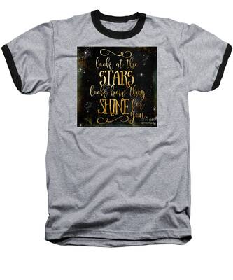 Look At The Stars Baseball T-Shirts