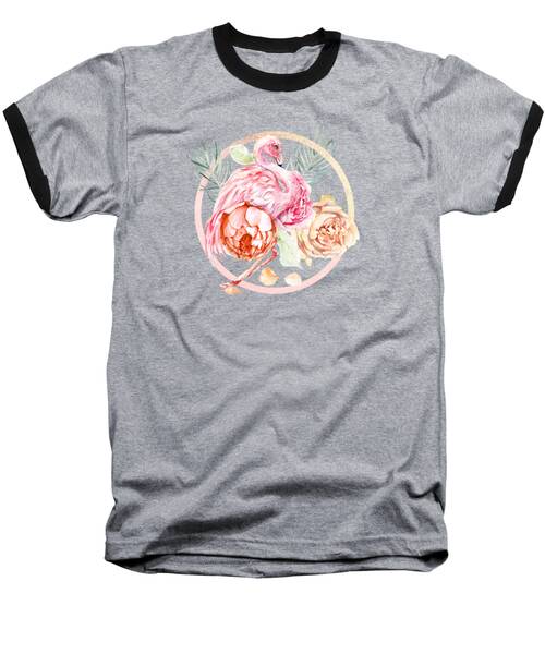 Floral Collage Baseball T-Shirts