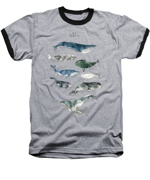 Humpback Whale Baseball T-Shirts