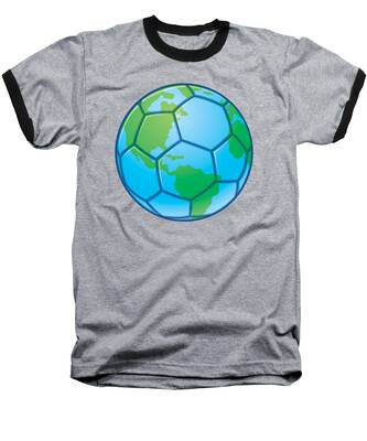 World Map Baseball T-Shirts