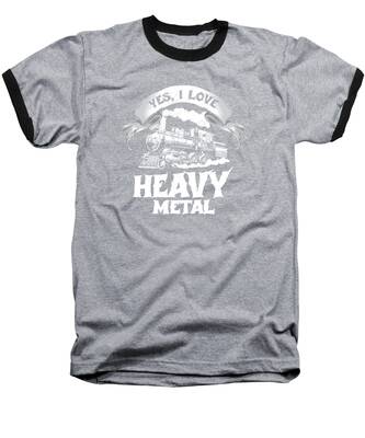 Steam Locomotive Baseball T-Shirts
