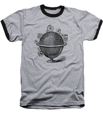 Celestial Globe Baseball T-Shirts