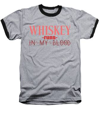 Whiskey Glass Baseball T-Shirts