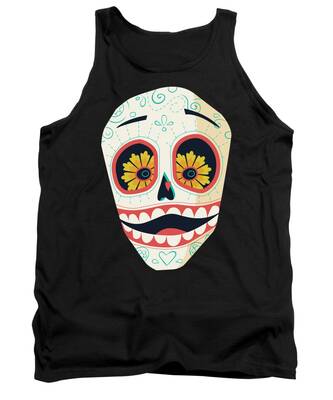 Mexican Sunflower Tank Tops