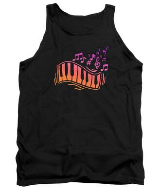 Piano Player Tank Tops