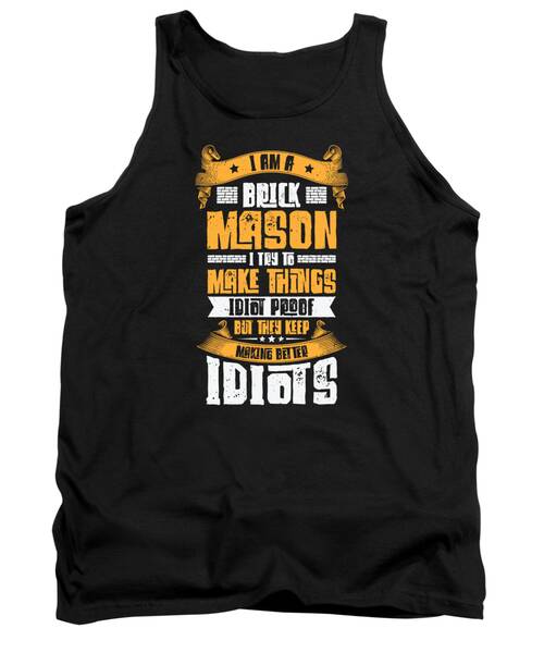 Brick Building Tank Tops