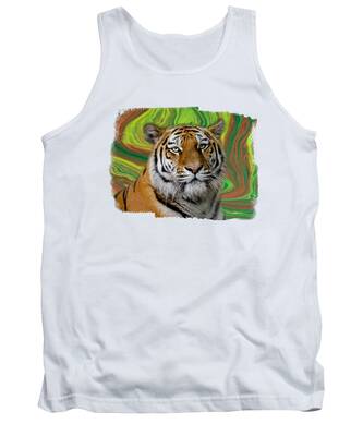 Tiger Acrylic Tank Tops