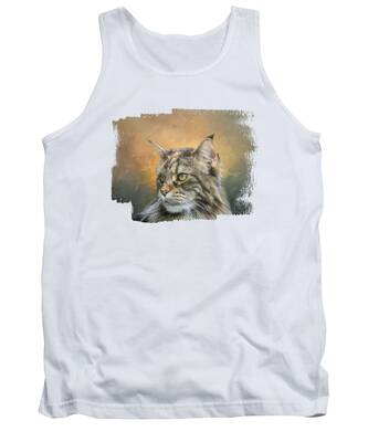Two Faced Cat Tank Tops