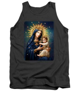 Madonna And Child Tank Tops