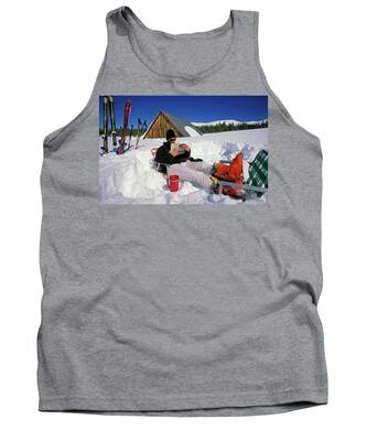 Designs Similar to A  Man Relaxing In The Snow