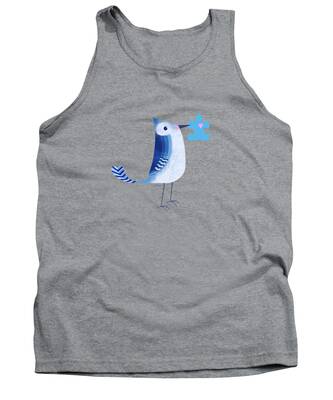 Illustrated Letter Tank Tops