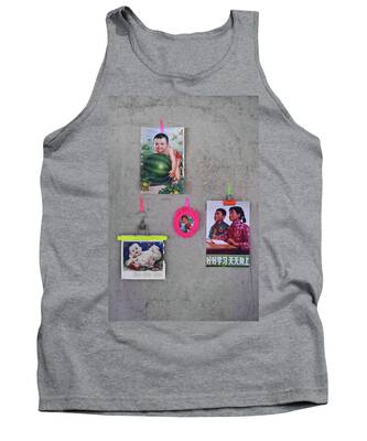 One Character Framed Tank Tops
