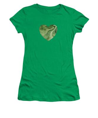 Green Marble Women's T-Shirts