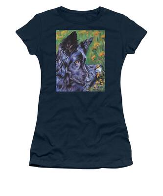 Long-haired German Shepherd Women's T-Shirts